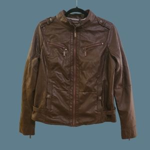 J2 by JOUJOU Faux Leather Womans Jacket